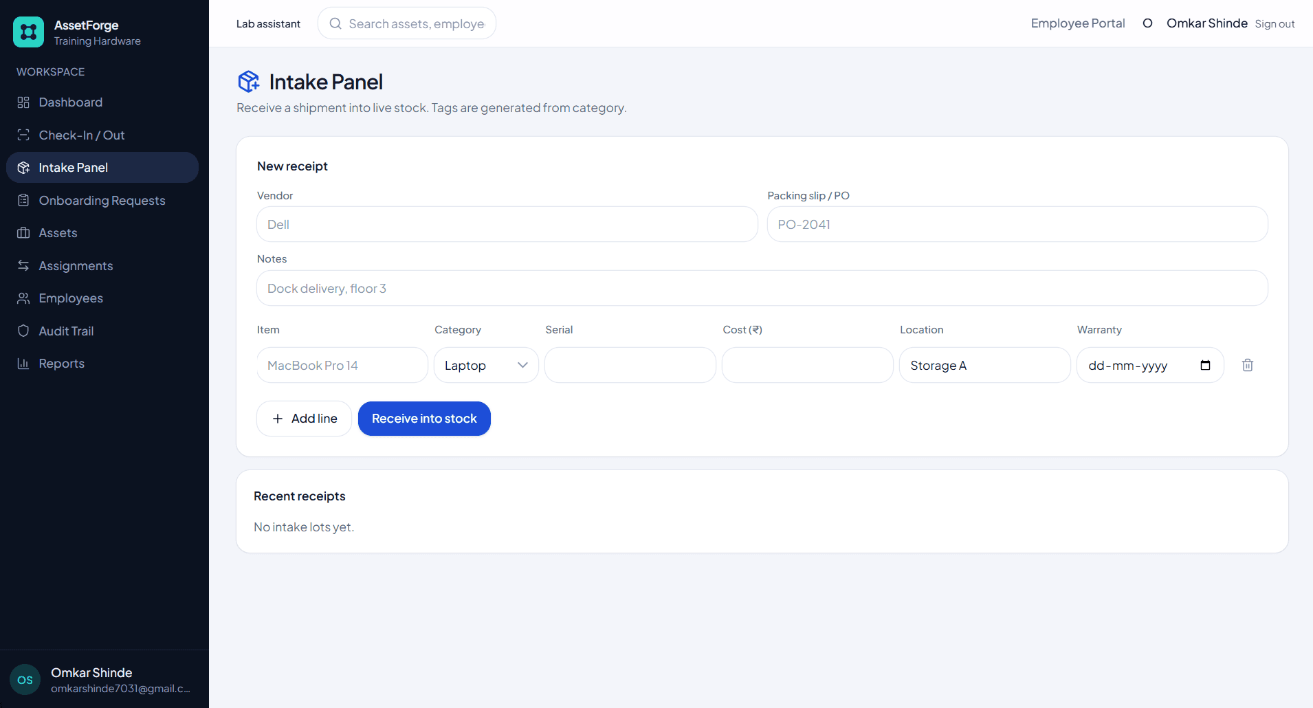 Smart Inventory & Asset Management System for IT Labs screenshot 2