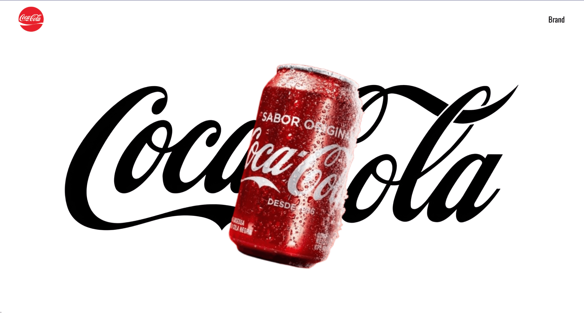 Coca Cola website redesign project